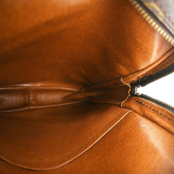 Authentic LOUIS VUITTON Danube Shoulder Bag Monogram Leather Brown - Picture 16 of 16